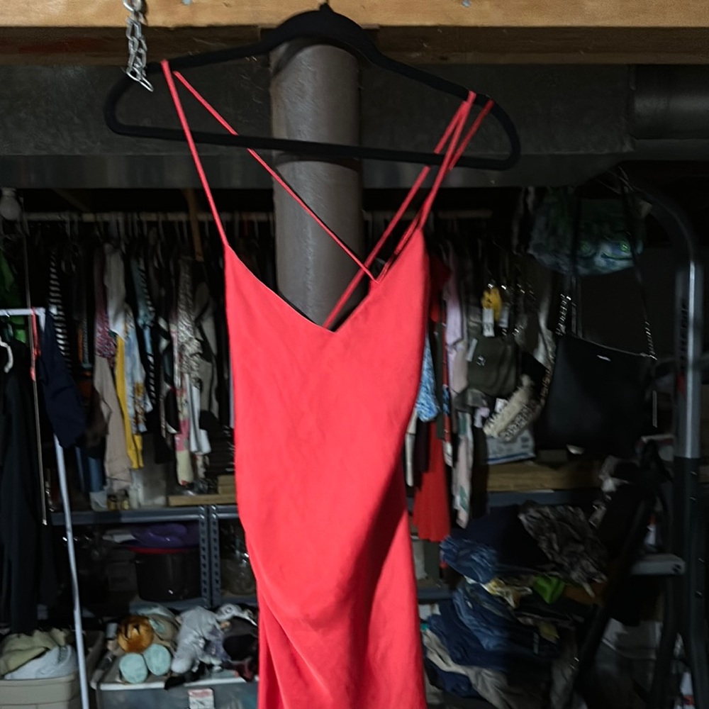 Red Strappy Dress